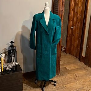 Vintage Suede Trench Coat Count Romi